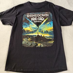The Revolutions Live Tour Shinedown Papa Roach Spiritbox Tshirt Graphics Size XL